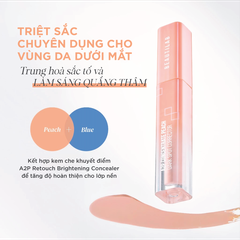 Kem che khuyết điểm & triệt sắc BEAUTILAB A2P Concentrate Peach Dark Spot & Retouch Brightening Concealer 2.5g