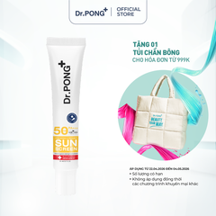 Kem chống nắng phổ rộng Dr.PONG Hyaluronic Ultra Light SPF50 PA+++ 25ml