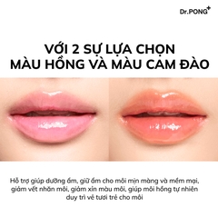 Dưỡng ẩm môi, hỗ trợ giảm thâm môi Dr.PONG 28D Whitening Drone Pinky & Peachy Lip Mask 8.5g