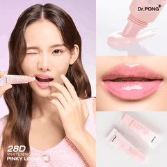 Dưỡng ẩm môi, hỗ trợ giảm thâm môi Dr.PONG 28D Whitening Drone Pinky & Peachy Lip Mask 8.5g