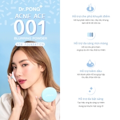 Phấn phủ hỗ trợ kiềm dầu dành cho da mụn DR.PONG Acne Ace 001 Blurring Powder 9g