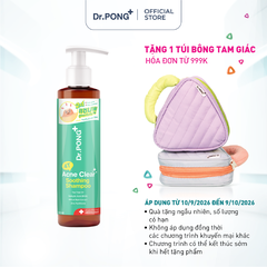 Dầu gội hỗ trợ làm sạch dầu và giảm mụn da đầu Dr.PONG 4T Acne Clear Soothing Shampoo 140ml