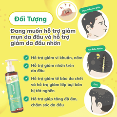 Dầu gội hỗ trợ làm sạch dầu và giảm mụn da đầu Dr.PONG 4T Acne Clear Soothing Shampoo 140ml