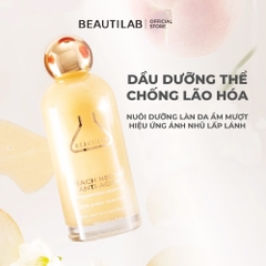Dầu dưỡng thể dưỡng ẩm da có ánh nhũ Beautilab Anti-Aging Shimmering Body Oil 100ml
