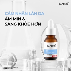 Serum hỗ trợ dưỡng ẩm, làm sáng và hỗ trợ giảm nếp nhăn Dr.PONG 911 Hya Late Night Recovery Serum 15ml