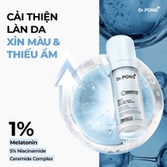 Serum hỗ trợ phục hồi da, dưỡng ẩm và làm sáng Dr.PONG Activein 911 Hya Late Night Recovery Serum