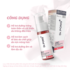 Serum hỗ trợ dưỡng trắng toàn thân Dr.PONG 28D Whitening Drone Body Serum 60ml