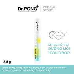 Serum hỗ trợ dưỡng môi căng mọng, mềm ẩm, giảm thâm môi Dr.PONG Hya-Drop Volumizing Lip Serum 3.5g