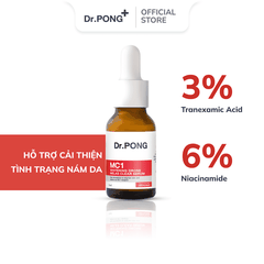 Serum hỗ trợ giảm nám Dr.PONG MC1 Whitening Drone Melas Clear Serum 16ml