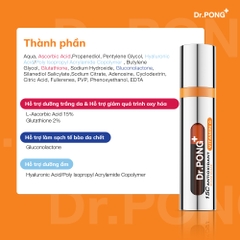 Serum Vitamin C dưỡng trắng, hỗ trợ mờ nếp nhăn Dr.PONG 15c Antioxidant Vitamin C Shake Shake Serum 10ml
