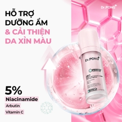Serum hỗ trợ dưỡng trắng da, mờ thâm mụn Dr.PONG 28D Smart Whitening Drone Activein Serum