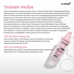 Serum hỗ trợ dưỡng trắng da, mờ thâm mụn Dr.PONG 28D Smart Whitening Drone Activein Serum
