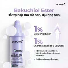 Serum căng bóng, hỗ trợ trẻ hóa da Dr.PONG Activein Timeless Bakuchiol Anti-aging Serum