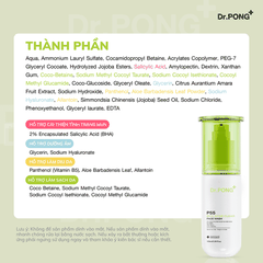 Gel rửa mặt hỗ trợ giảm mụn Dr.PONG p55 BHA Acne Clear Face Wash 100ml