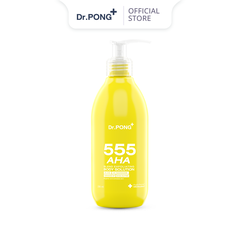 Sữa tẩy tế bào da chết, dưỡng ẩm và trắng da toàn thân Dr.PONG 555 AHA Blend Exfoliating 295ml