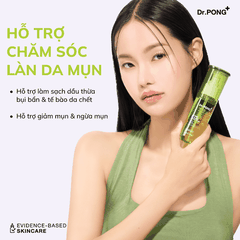 Toner hỗ trợ giảm mụn, kiềm dầu Dr.PONG Acne Clear Glowing Toner 100ml