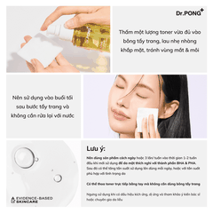 Toner hỗ trợ giảm mụn, kiềm dầu Dr.PONG Acne Clear Glowing Toner 100ml