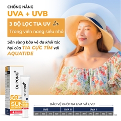 Kem chống nắng phổ rộng Dr.PONG Hyaluronic Ultra Light SPF50 PA+++ 25ml
