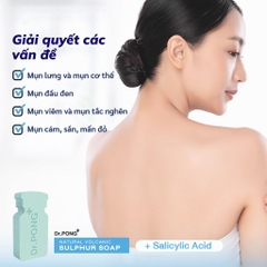 Xà phòng giảm mụn lưng và trắng da từ lưu huỳnh núi lửa Dr. PONG Natural Volcanic Sulphur 70g
