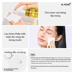 Toner giảm mụn, kiềm dầu Dr.PONG Acne Clear Glowing 100ml