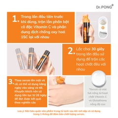 Serum Vitamin C dưỡng trắng, mờ thâm,thu nhỏ lỗ chân lông và chống oxy hóa Dr.Pong 15c Antioxidant Vitamin C Shake Shake