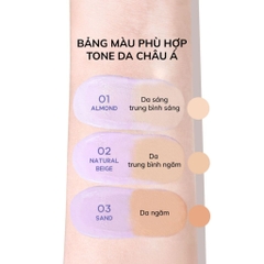 Kem nền hiệu chỉnh màu da dạng lỏng Beautilab 2ND Skin Cover Color-Changing Tint Foundation 20g