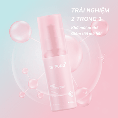 Xịt khử mùi trắng da, mờ thâm Dr.PONG 28D Whitening Drone Deodorant Spray 100ml