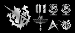 PHỤ KIỆN METAL STICKER SYMBOL CHO RG HI NU GUNDAM