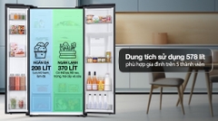 Tủ lạnh Samsung Inverter 578 lít Side By Side RS57DG410EB4SV
