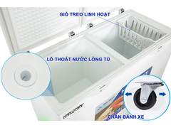 Tủ đông Hòa Phát 2 ngăn 2 cánh HPF BN6205 205 lít