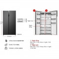 Tủ lạnh Side by Side Hitachi Inverter 525 lít HRSN9552DDXVN