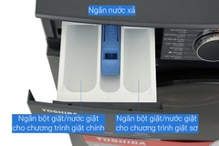 Máy giặt sấy Toshiba Inverter giặt 10.5 kg - sấy 7 kg TWD-T21BU115UWV(MG)