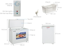 Tủ đông Inverter Funiki Hòa Phát HCFI 516S1Đ1 252 lít