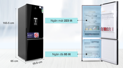 Tủ lạnh Electrolux Inverter 308 lít EBB3442K-H