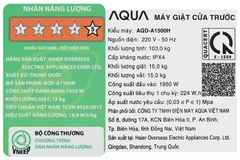 Máy giặt Aqua Inverter 15 kg AQD-A1500H