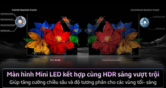 Google Tivi QD-Mini LED TCL AI 4K 55 inch 55C6KS
