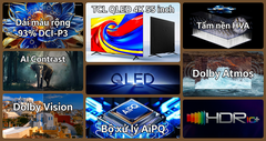 Google Tivi QLED TCL 4K 55 inch 55P7L