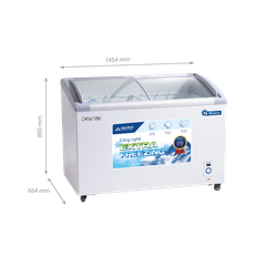 Tủ đông trưng bày Hòa Phát Inverter HSF AD8451.C1 451 lít