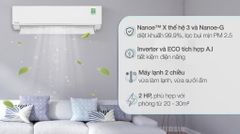 Máy điều hòa 2 chiều Panasonic Inverter 2.0 HP CU/CS-XZ18ZKH-8