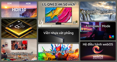 Smart Tivi QNED LG AI 4K 50 inch 50QNED81ASA