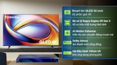 Smart Tivi QLED Toshiba AI 4K 55 inch 55M450RP