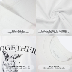 Áo Thun Unisex-THỎ ĐEN TOGETHER