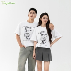 Áo Thun Unisex-THỎ ĐEN TOGETHER