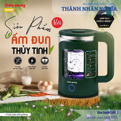Ấm đun nước siêu tốc Điện Quang ĐQ EKT16 1515 MG ( 1500W, 1.5L, inox 201, thủy tinh cách nhiệt, màu xanh rêu)