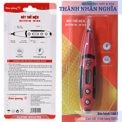 Bút thử điện Điện Quang ĐQ ETP01 RB (hiển thị LCD, đỏ đen)