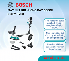 Máy hút bụi không dây Bosch - BCS71HYG3