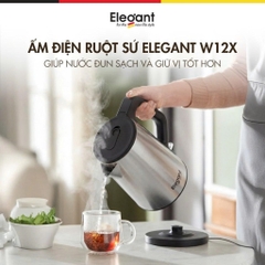 Ấm Điện Lõi Gốm Elegant HOT-W12 - 0.8L, Công Suất 1000W