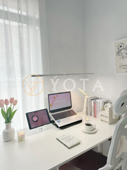 Decor Góc Làm Việc Đơn Giản Với Nội Thất Thông Minh và Tối Giản