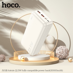 Pin sạc nhanh 22.5w HOCO J101B 30.000mAh PD20w QC3.0 (sạc dự phòng) chính hãng [BH 1 năm]
