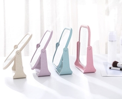 Gương soi, gương trang điểm mini để bàn lúa mạch hình vuông xinh xắn 15x18cm- màu sắc về ngẫu nhiên tùy lô[BH: NONE]